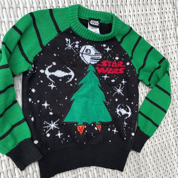 🎄KIDS STAR WARS Holiday Sweater Size 4 - Picture 5 of 9